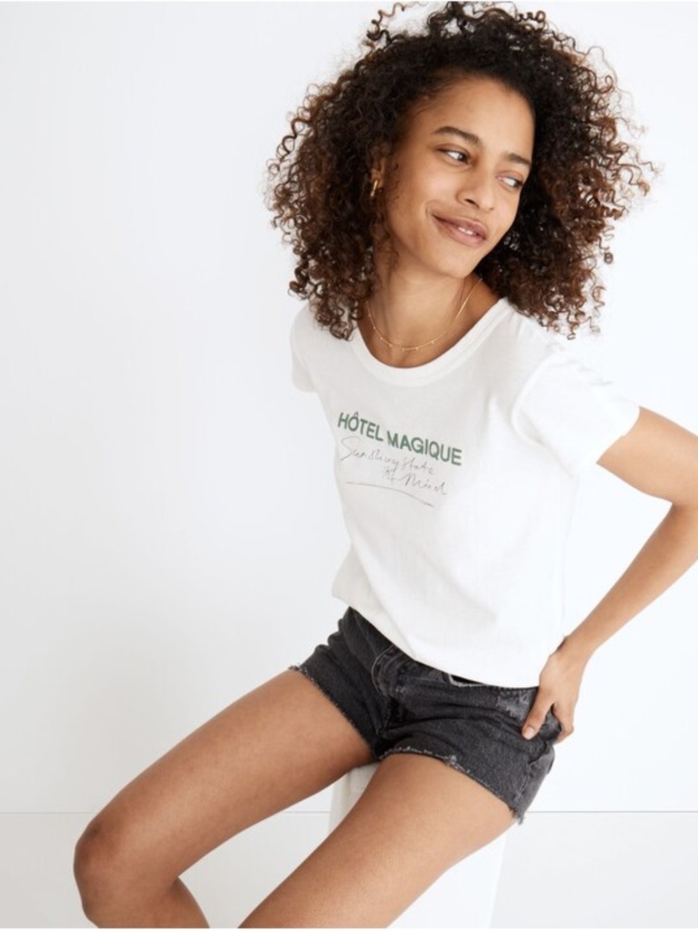 Madewell x Hôtel Magique Ivory Vintage Tee Size M - Picture 8 of 8